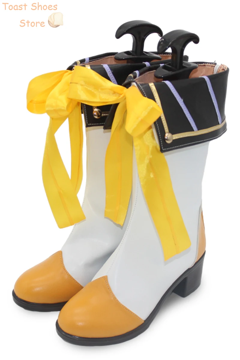 Chaussures de Cosplay Rin du 15e ouvrier, Bottes de Carnaval d'Halloween, en Cuir PU, Accessoires de Costume