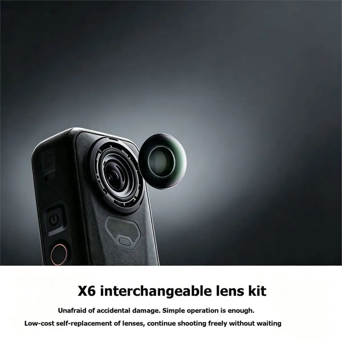 For X6 Replacement Lens Kit Scratch-Damaged Front Glass DIY Repair Parts for Camera X6 Repair Tools