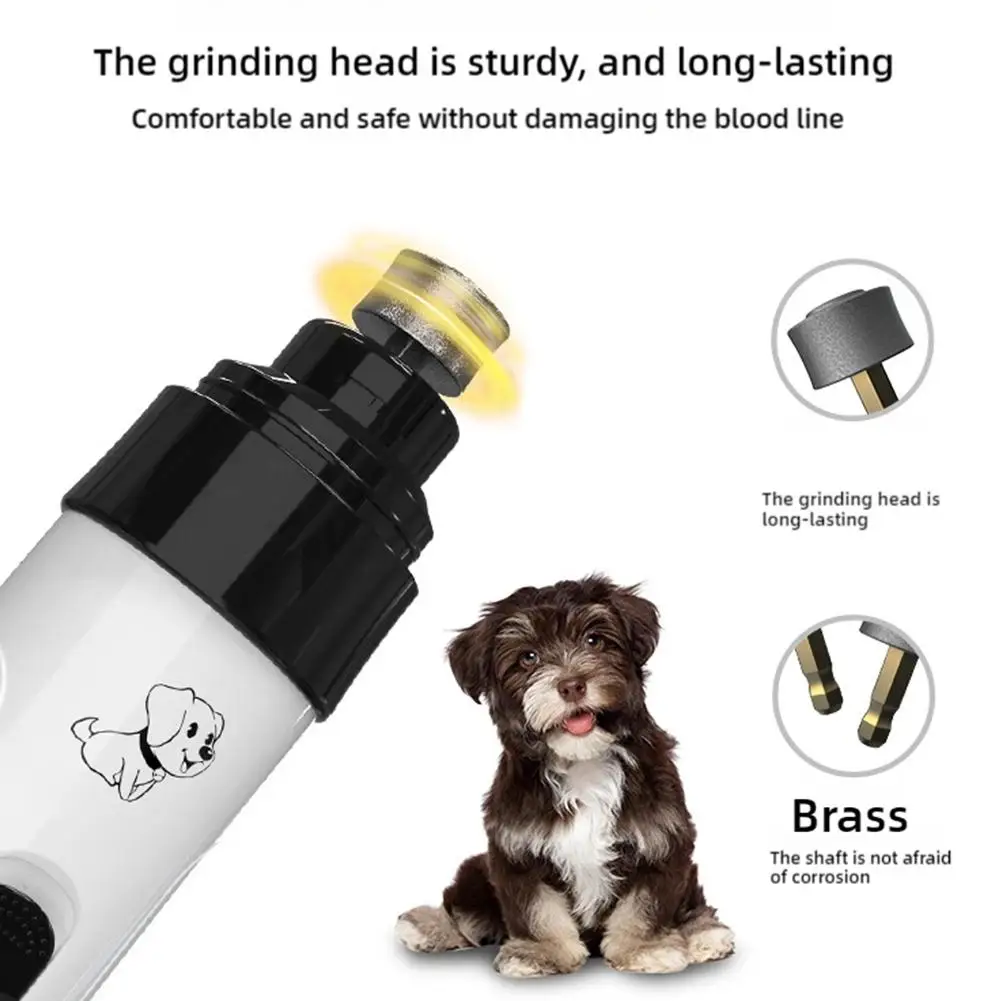 Elektrischer Krallenschneider für Haustiere, USB-aufladbar, tragbarer Hunde-Krallenschleifer, Katzen-Krallenschleifer, Tierpflege-Werkzeug für kleine, mittelgroße und große Hunde – Detail 16