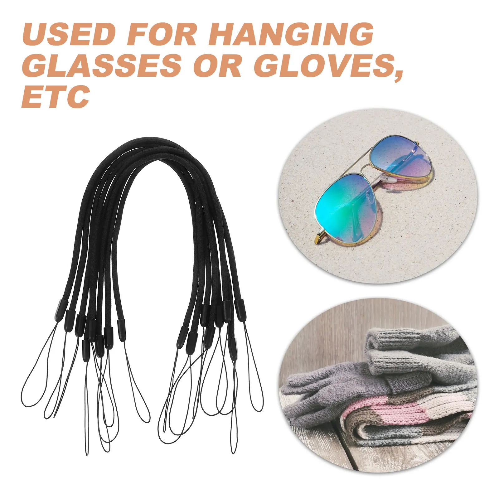 8 Stück elastisches, einziehbares Lanyard-Abzeichenband, dehnbarer Hals-ID-Kartenhalter, Stift-Stylus-Halteband für Büro, Schule, Touchscreen