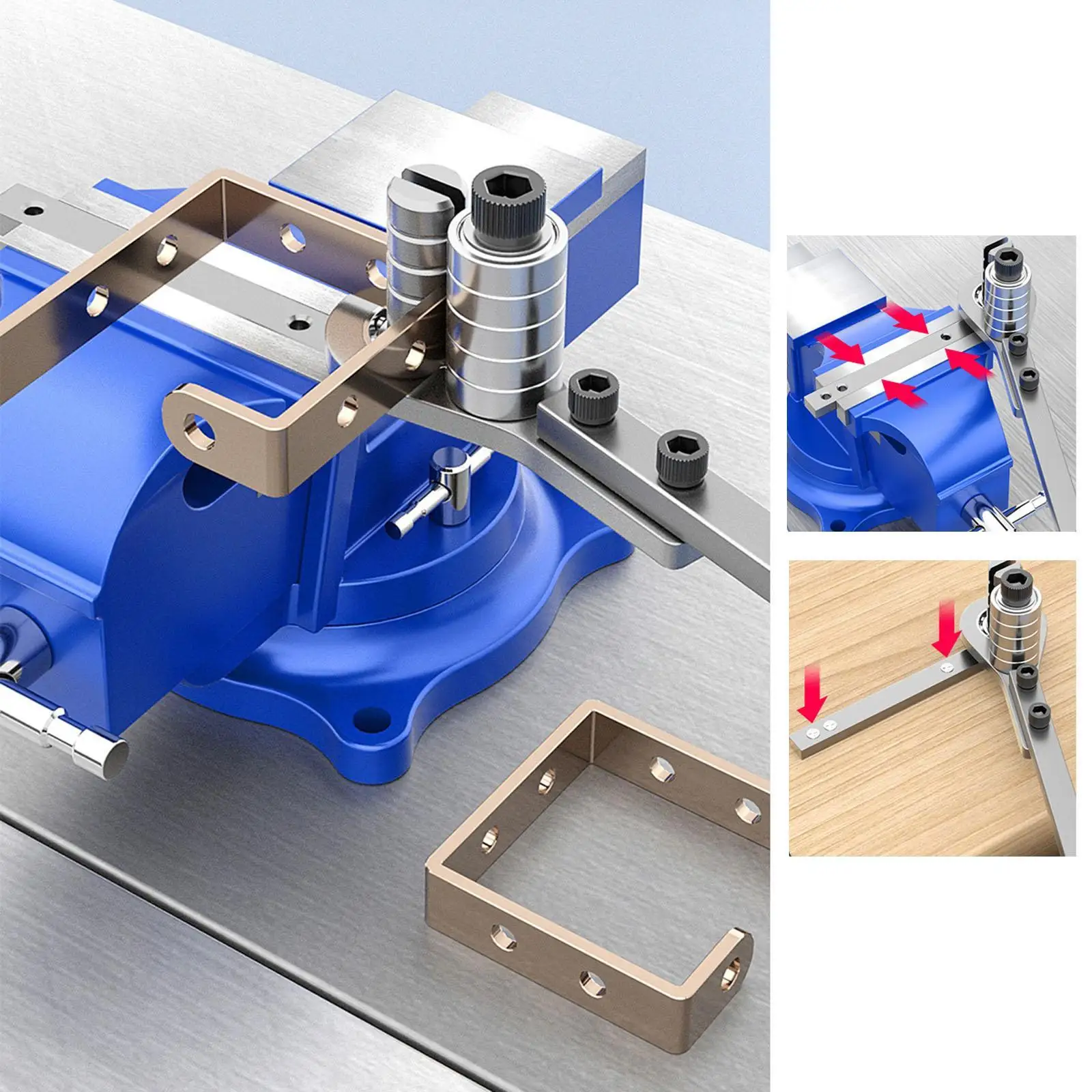 Machine à cintrer les métaux manuelle, cintreuse d'angle pour barre fine en acier inoxydable