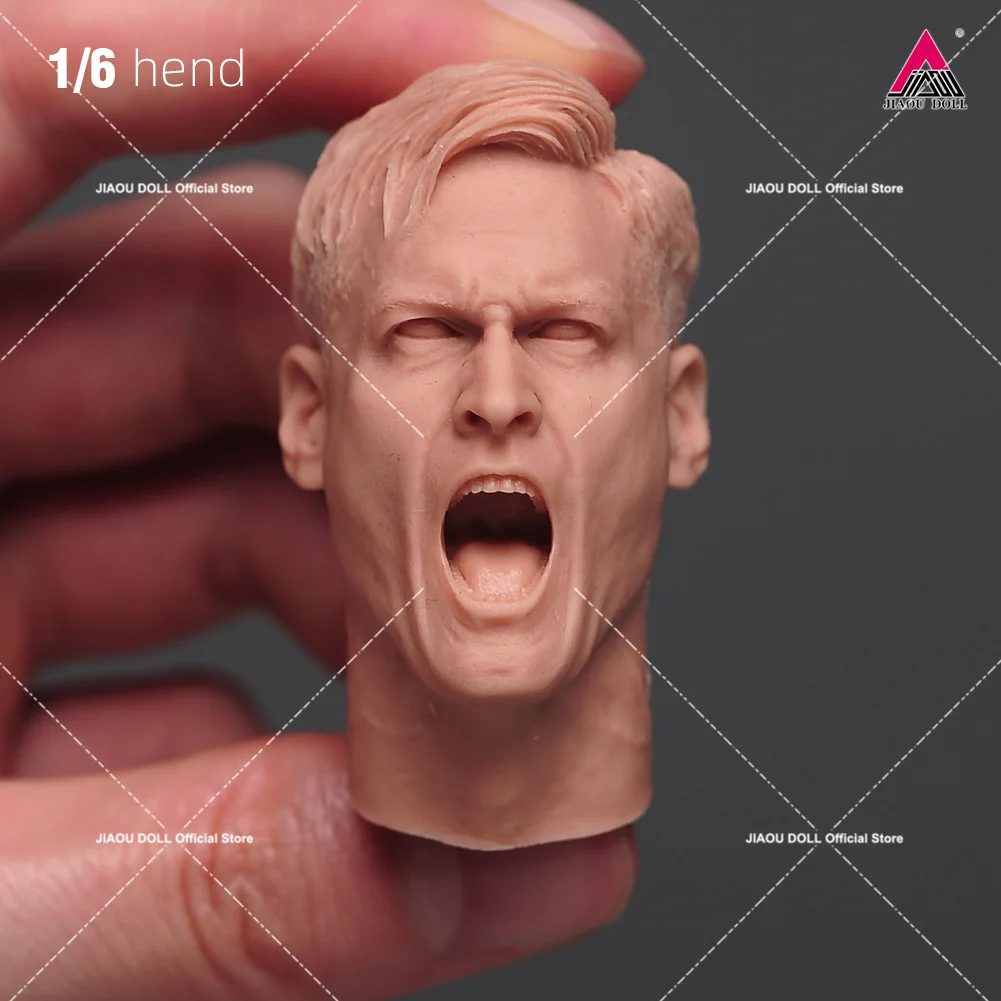 In Stock Unpainted 1/6 Head Sculpt Korea China American Character Carving Fit 12\'\' Male Female Soldier Action Figure Body Dolls