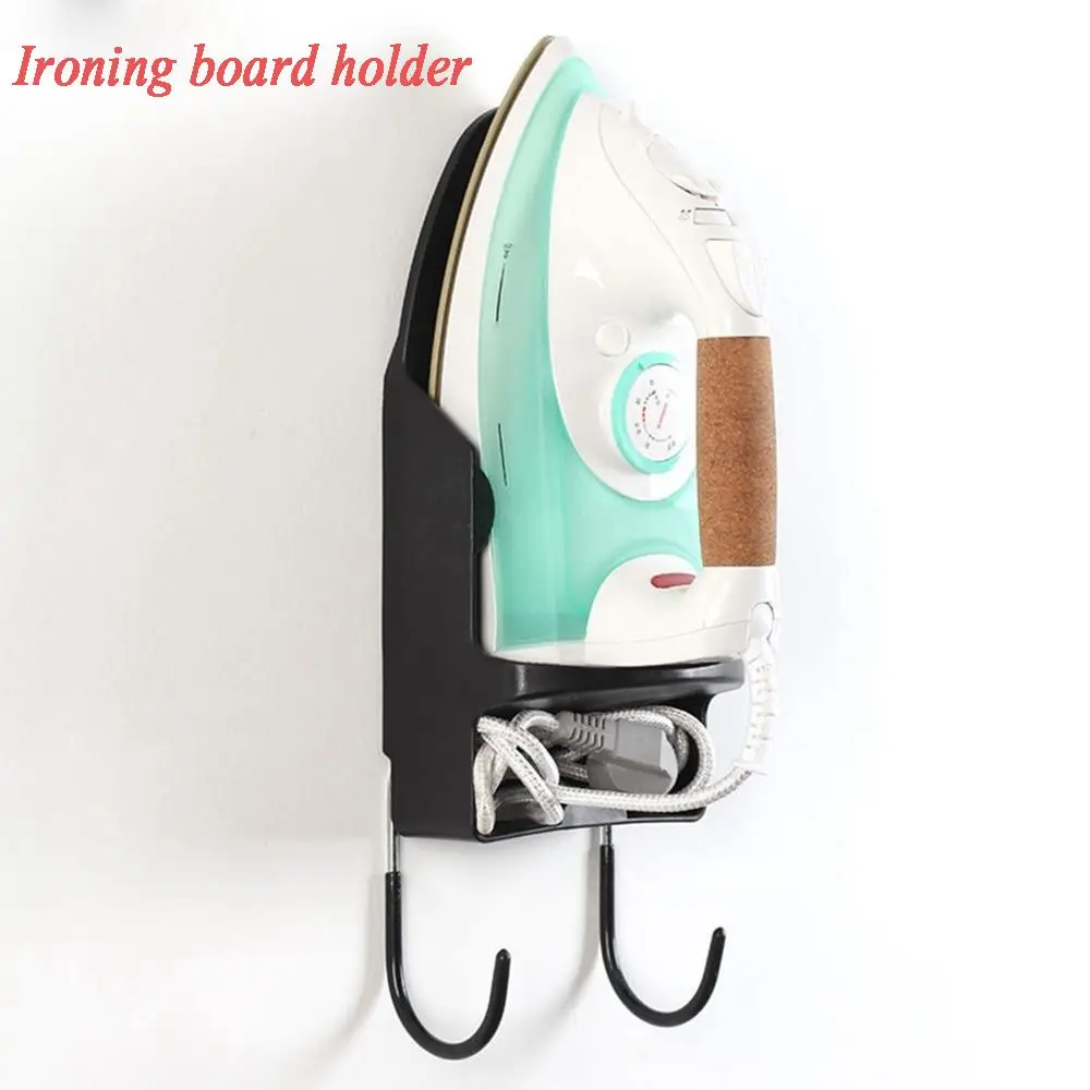 

Hotel Bathroom Hanger with Hooks Organizer Storage Rack Wall Mounted Iron Stand Shelf Iron Board
