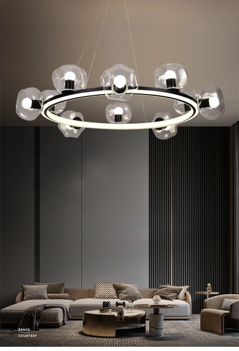 Nordic LED Chandelier Lighting Dining Living Room Bubble