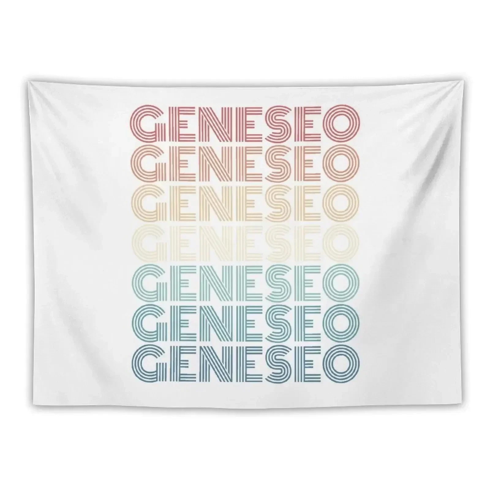 Retro Geneseo New York Tapestry Tapete For The Wall Christmas Decoration Bathroom Decor Japanese Room Decor Tapestry