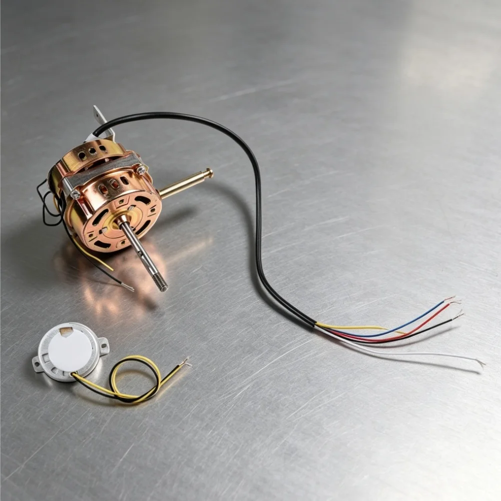 60W Steel Plate Wall Fan Motor 16mm Thick for Remote Controlled Wall Fans Compatible with Standard 16 Inch Models