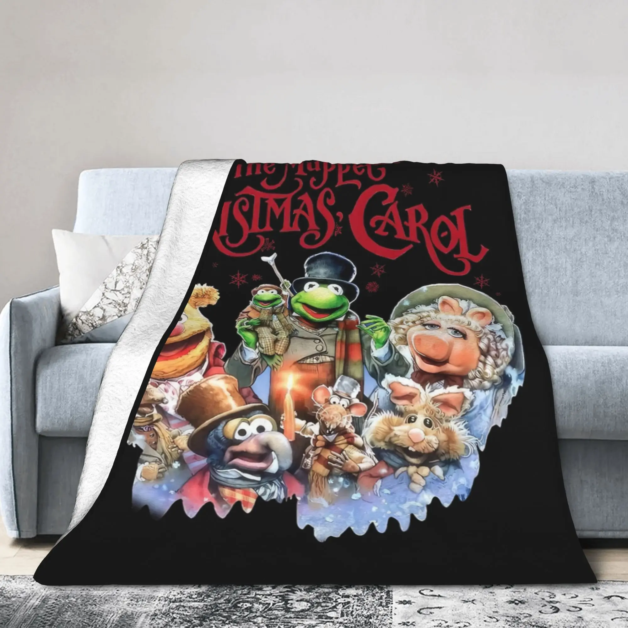 الرجعية 90s الدمى عيد الميلاد كارول بطانية المخملية ربيع الخريف فائقة النعومة رمي البطانيات ل أريكة مكتب المفارش