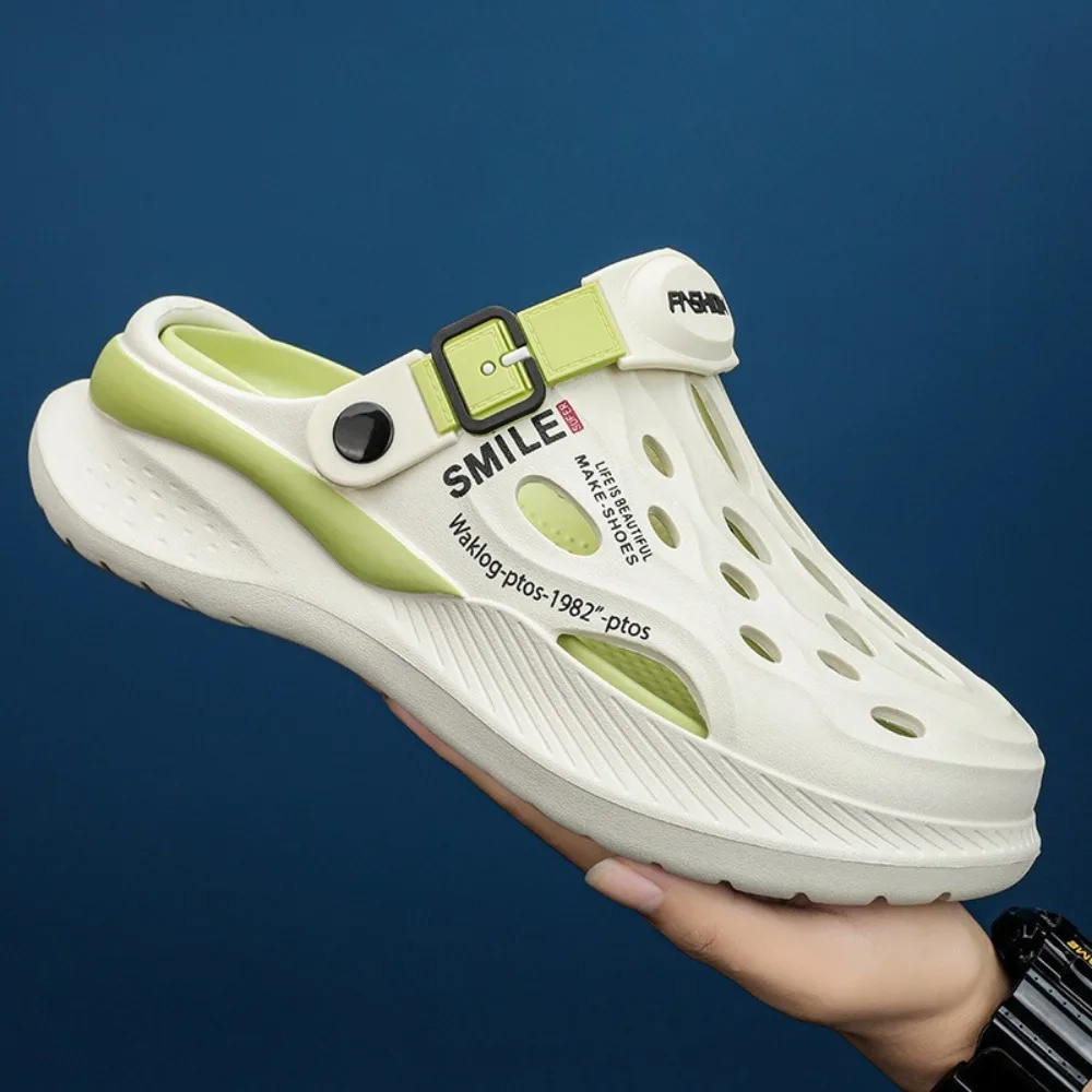 

New Comfortable Men's Slippers Soft Thick Heel Thick Soled Slippers Non-slip Casual Sandals Summer Beach