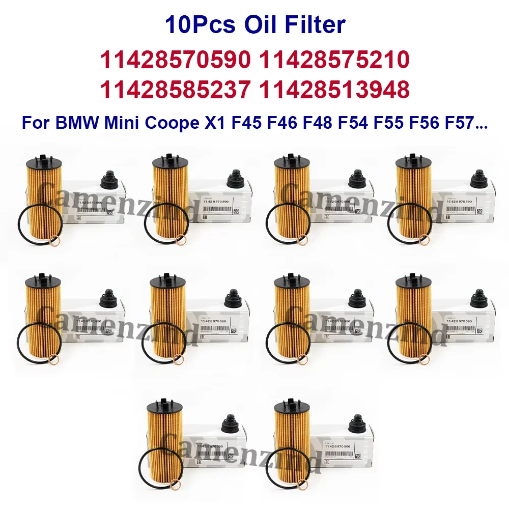 10-個車のオイルフィルター-11428570590-11428575210-11428585237-11428513948-bmw-ミニクーペ-x1-f45-f46-f48-f54-f55-f56-hu6015z-kit