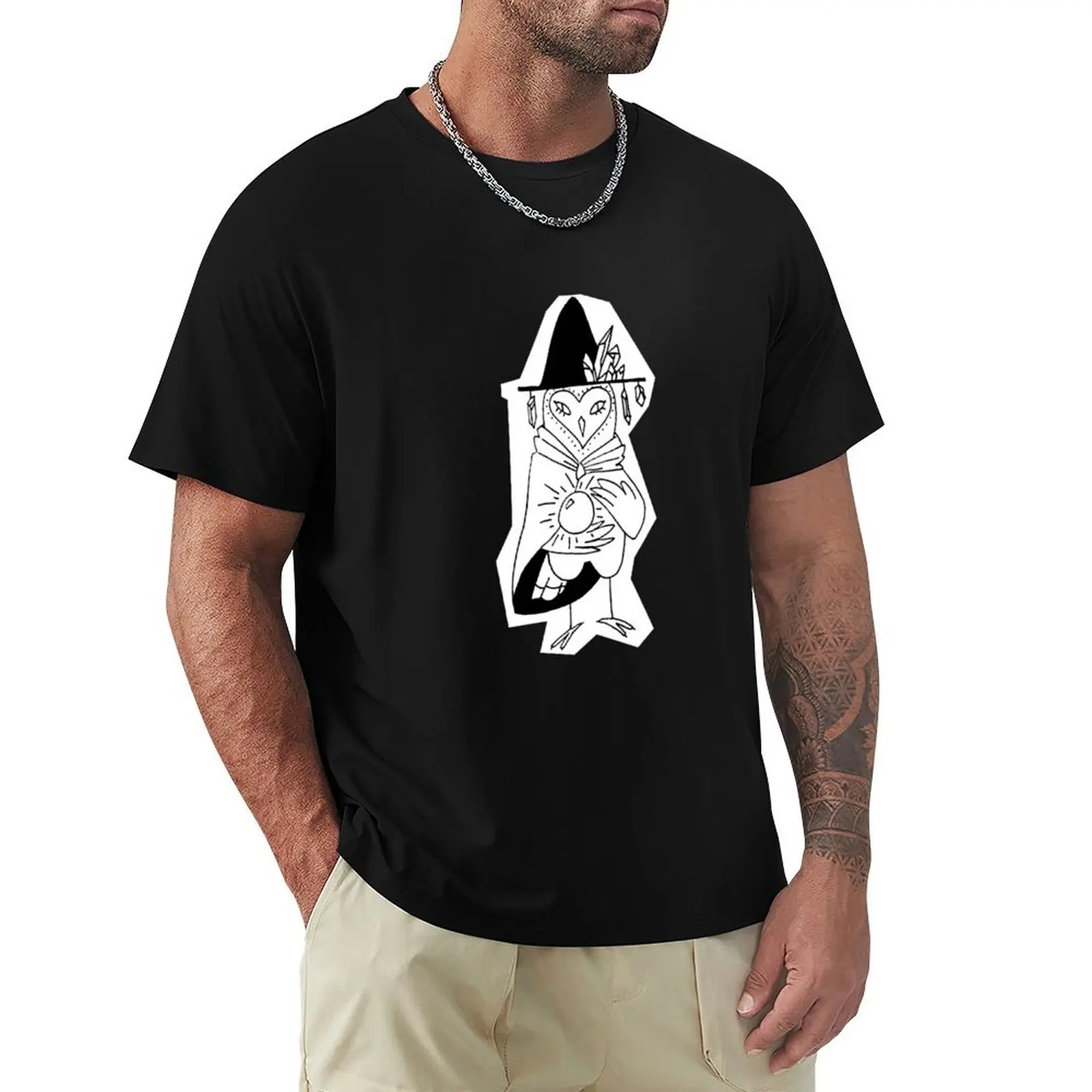 

Owl Witch T-Shirt cotton man t-shirts Luxury man man clothes designer t shirt men