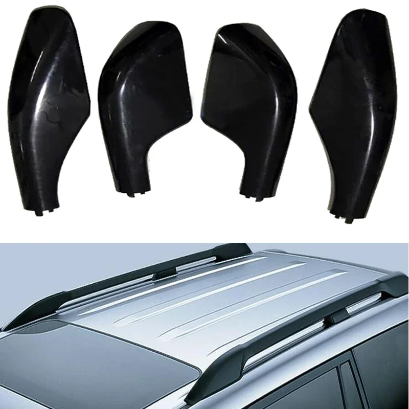 4PCS  Replacement  For Toyota Land Cruiser LC100 FJ100 1998-2007  Roof  Rack Cover Bar Rail End Shell  Accessories