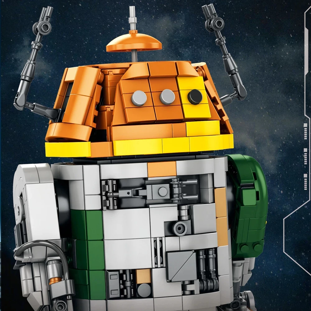 Film Space War Chopper C1-10P Robot Modulaire Gebouwen Blokken Set Rebel Groep Assemblage Baksteen Model Kit Speelgoed Volwassen Kind Gift 988PCS