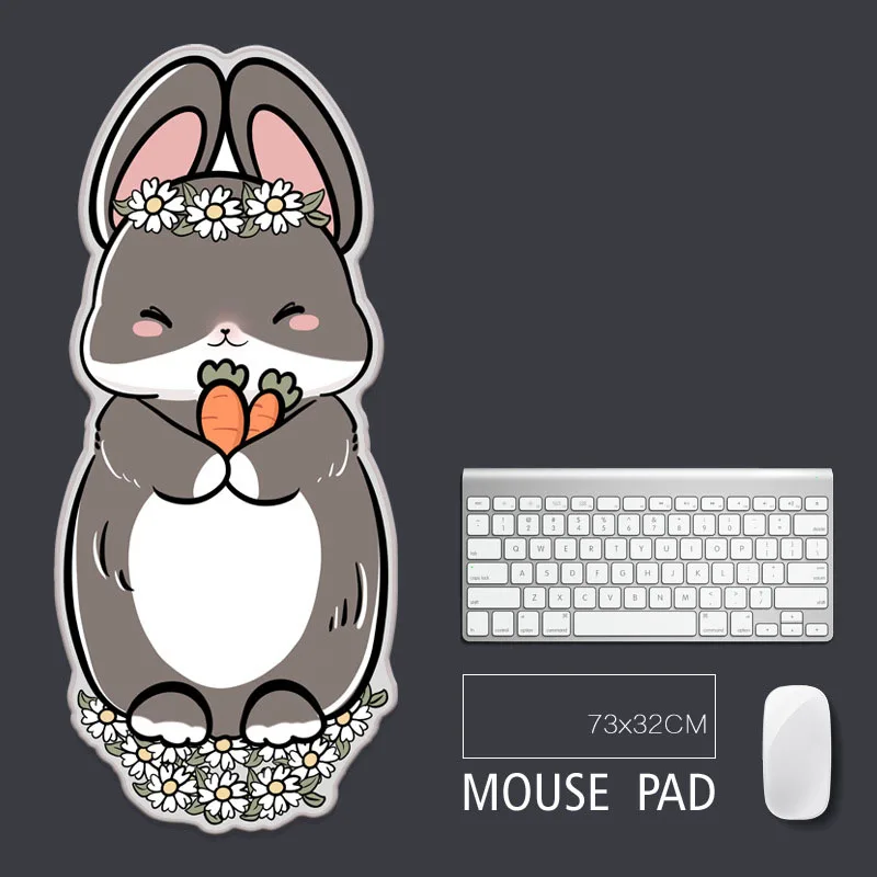 Large Mouse Pad Set Keyboard Cartoon Super Cute Big Desk Computer Mousepad Office Table Mat Mouse Pads Gaming Accessories