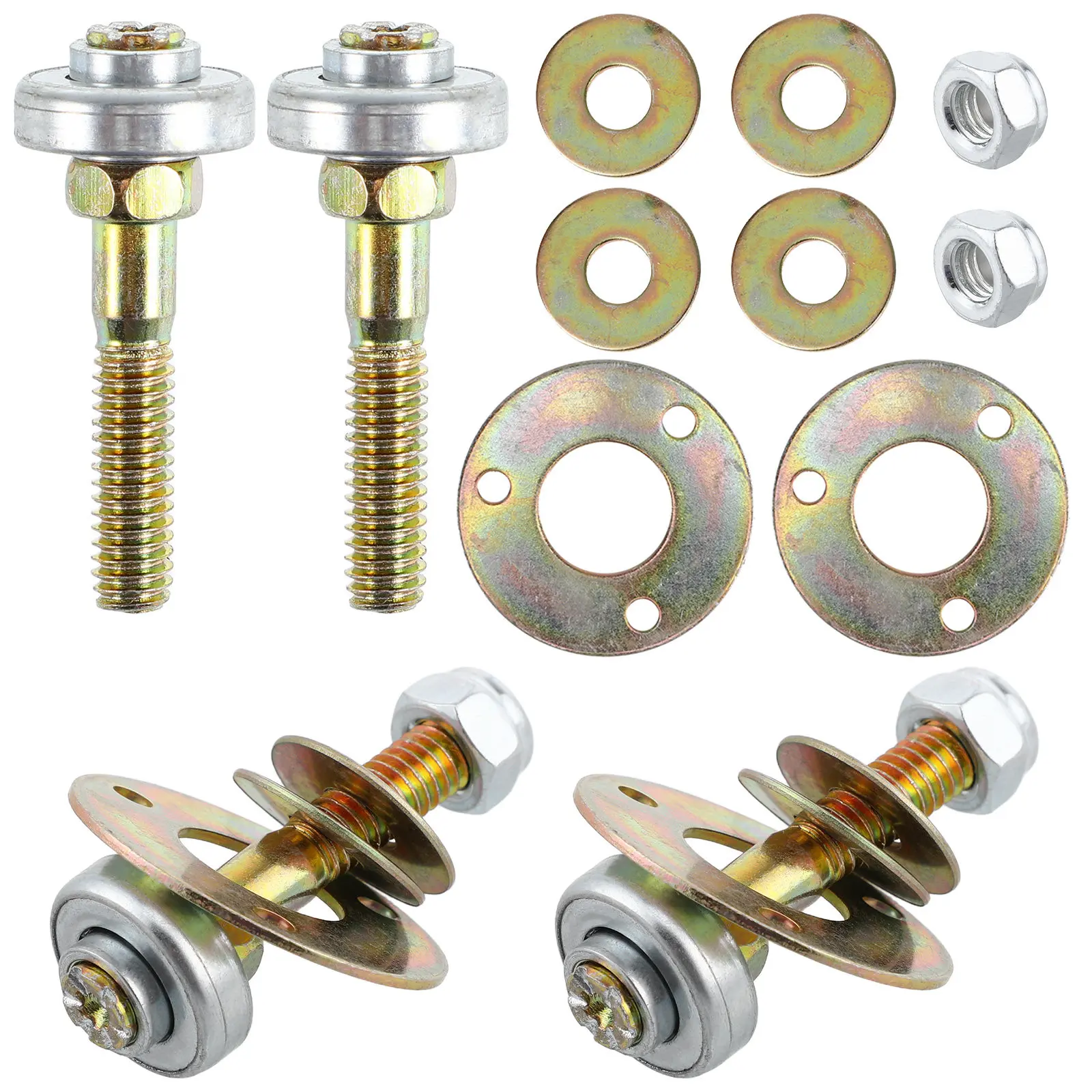 4Pcs Furniture Bearing Rocking Chair Connecting Fitting Accessory M8x45mm Rocker Chair Replacement Hardware Connecting Piece