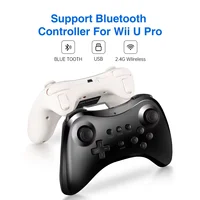 Para controlador Wii U Pro Compatible con Nintendo USB Classic Dual Bluetooth Control remoto inalámbrico para WiiU Pro U Gamepad