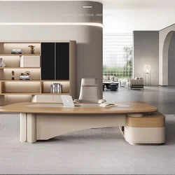 Simple Modern Light Luxury Desk President Creative Manager Table and Chair Combination
