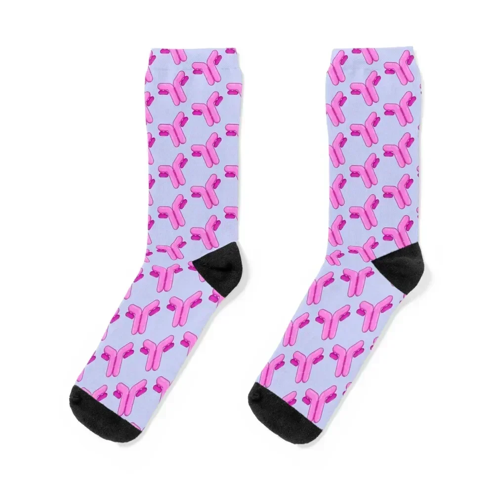 

Aesthetic Kawaii Pink Antibody Socks cycling anti slip football anime luxe Male Socks Women's