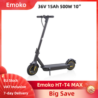 Lamtier Emoko HT-T4 MAX Electric Scooter Foldable 500W 36V 15Ah 10 Inch Honeycomb Tires Folding E-scooter Drum brake + E-ABS