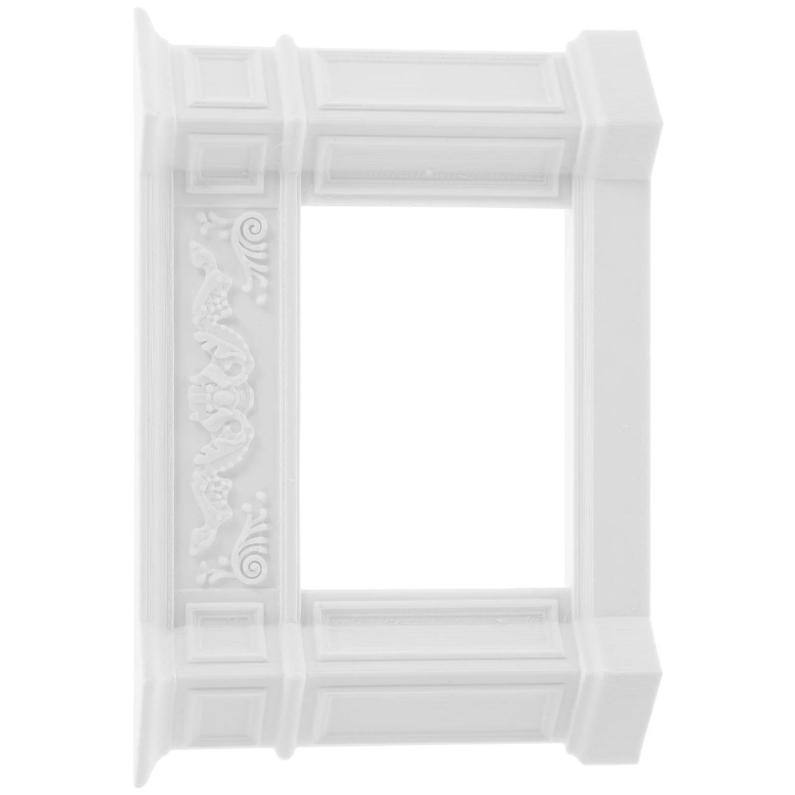 

Миниатюрный винтажный американский стиль, искусственный камин, белая отделка для украшения кукольного домика, ролевая игра, мебель для кукольного домика