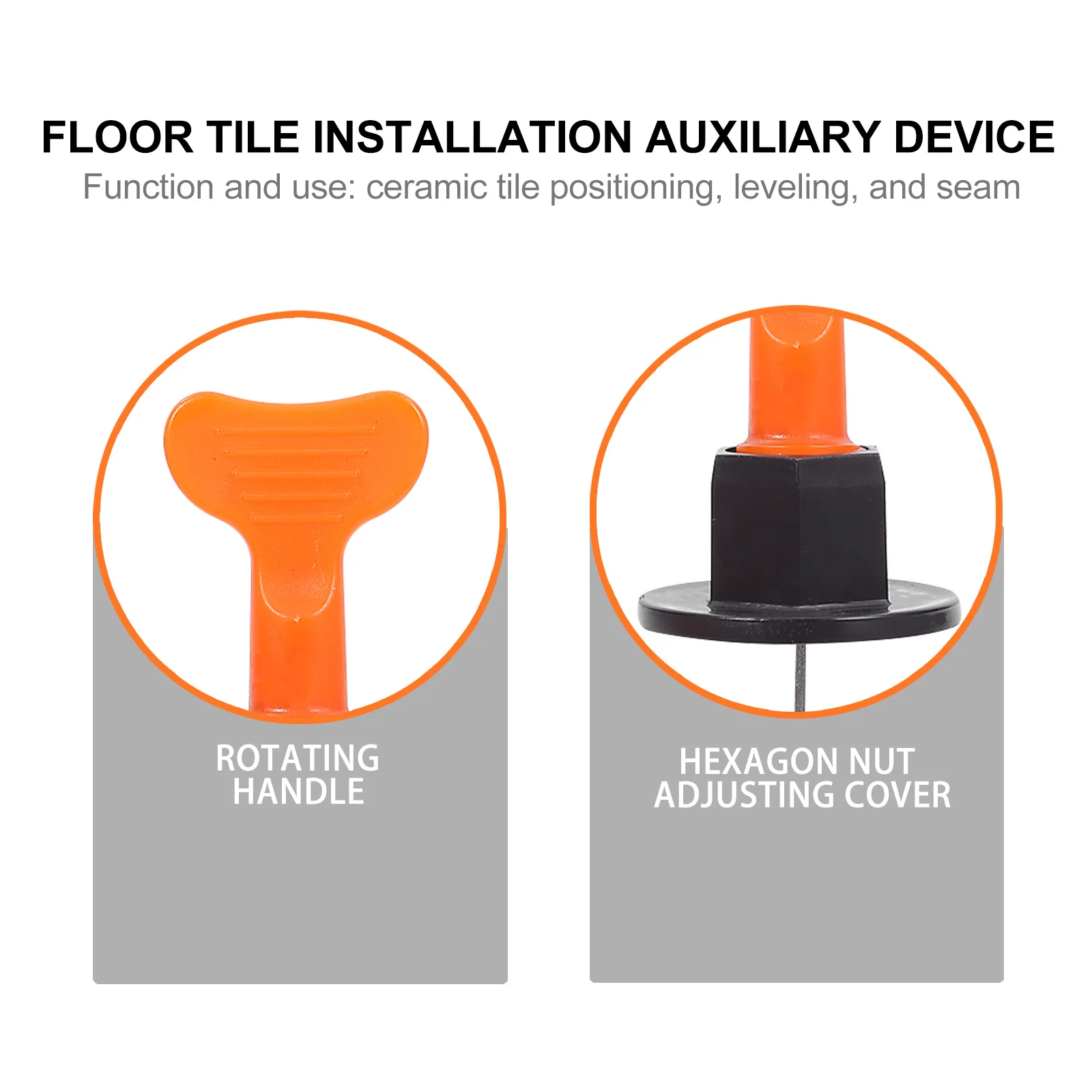 1Pack Professional Ceramic Tile Leveling Kit Fine Craftsmanship Suitable Living Room Kitchen Balcony Floor Tile Leveling Tool