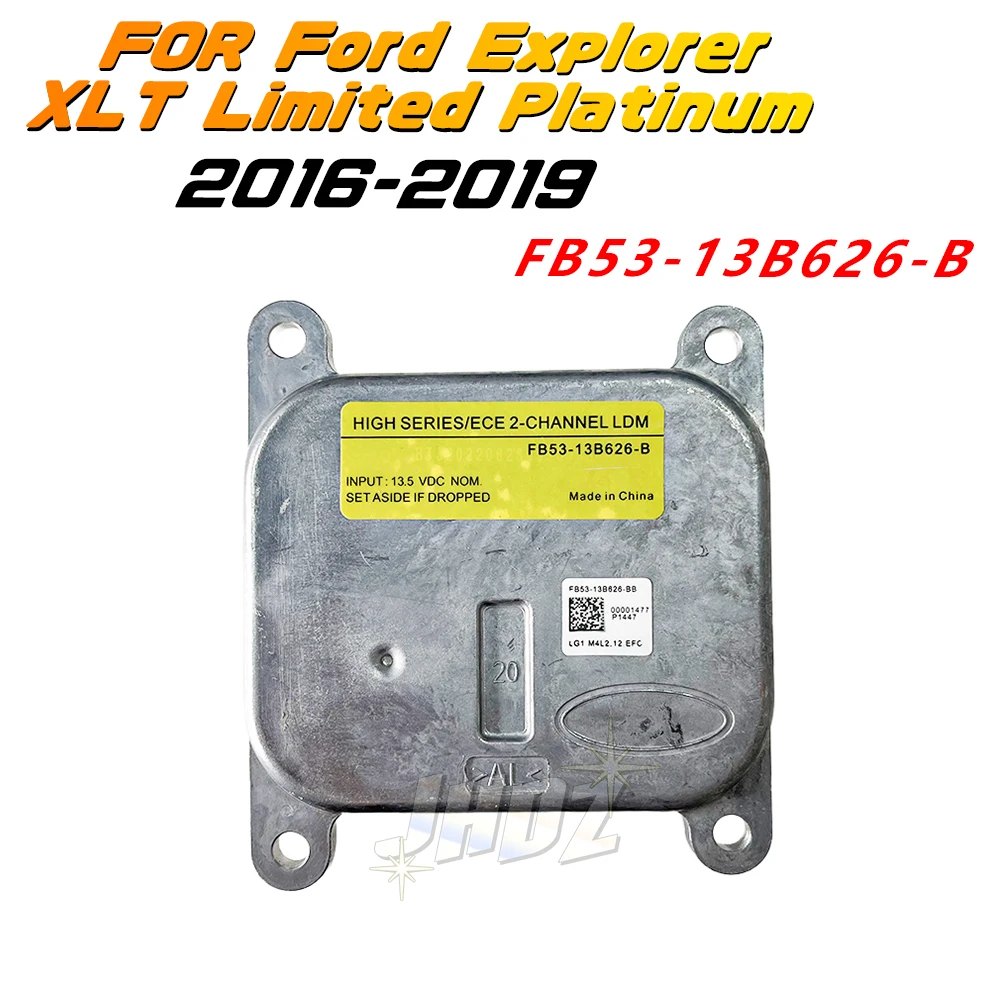 

FB5313B626B LED Headlight Ballast Control Module Unit For 16-19 Ford Explorer XLT Limited Platinum Headlamp Assembly Controller