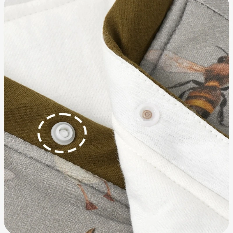 ‌ 新生児用コットン冬用ベビーロンパース 厚手キルティング幼児用ジャンプスーツ ベビー服 暖かい快適なスリープ＆プレイ ユニセックスベビー服