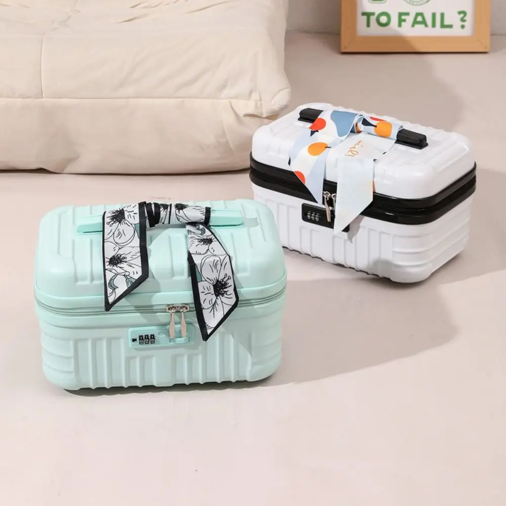 Trend 17 Inch Cosmetic Case Portable Large Capacity Mini Luggage Bag Durable Fashionable Makeup Bag Suitcase