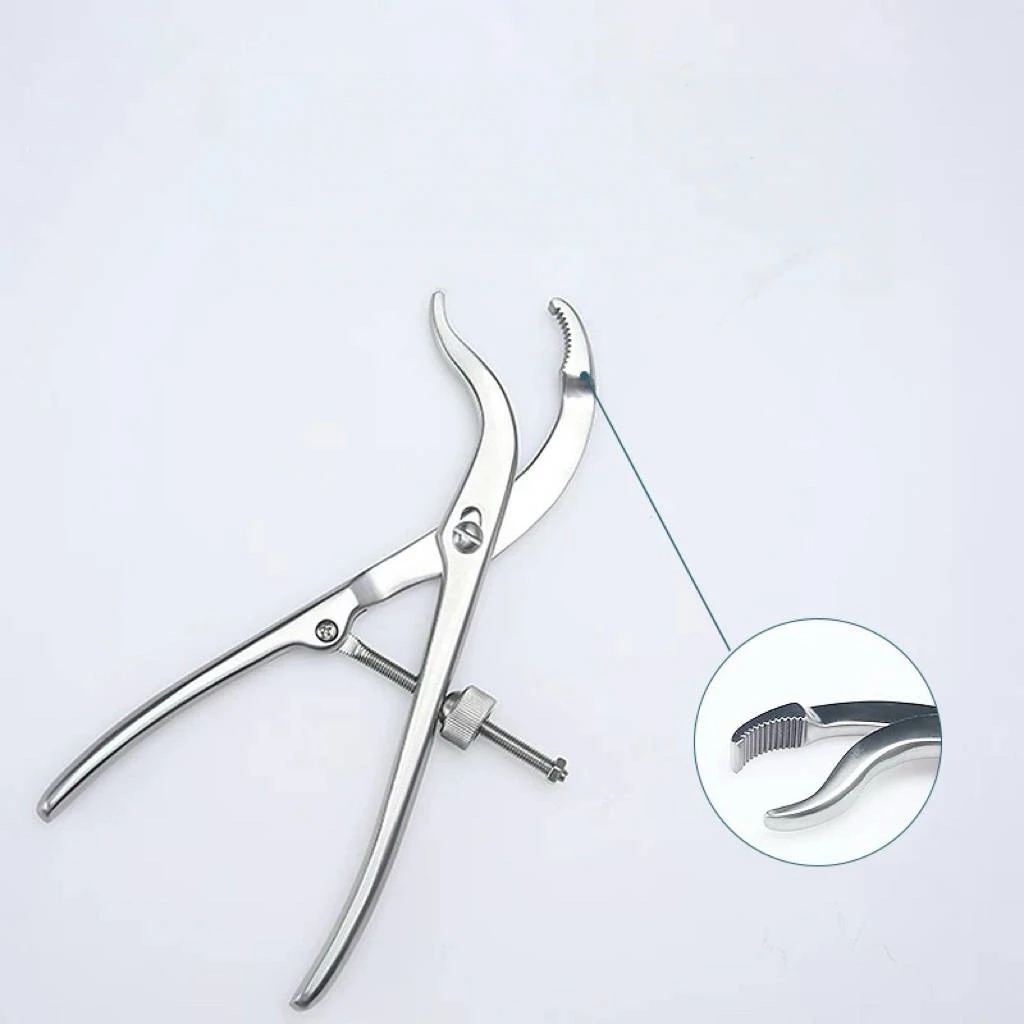 Orthopedics Instruments Teeth in The Head Fora More Secure Grip Centering Bone Holding Forceps Surgical Instrument Pet