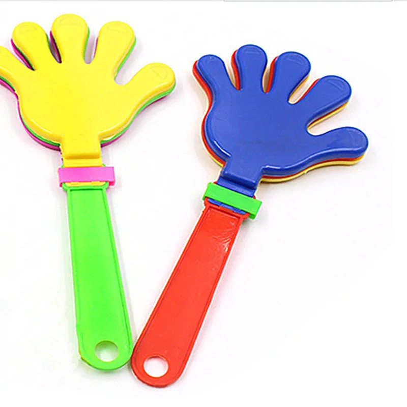 3pcs Color Random Fashion Colorful Hand Clapper Props Children Palm Clap Cheering Birthday Gift Party Favors Clapping Toys