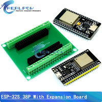 ESPWROOM32 Expansion Board Compatible with ESP-32S WiFi Bluetooth Development Board NodeMCU-32S Lua 38Pin GPIO Expansion Board