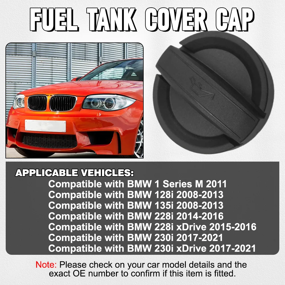 

Крышка заливной горловины моторного масла Крышка заливной горловины моторного масла 1112 8655 331 11128655331 подходит для BMW Крышка крышки топливной горловины 11128619360