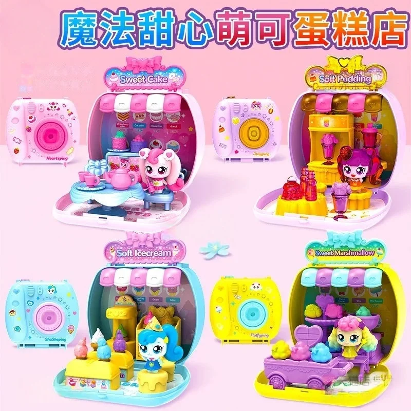 

Аниме-фигурка Teenieping Catch! Серия камер Magic Sweetheart сезона 6, коллекция фигурок для девочек Love Cake Shop, игрушечная кукла