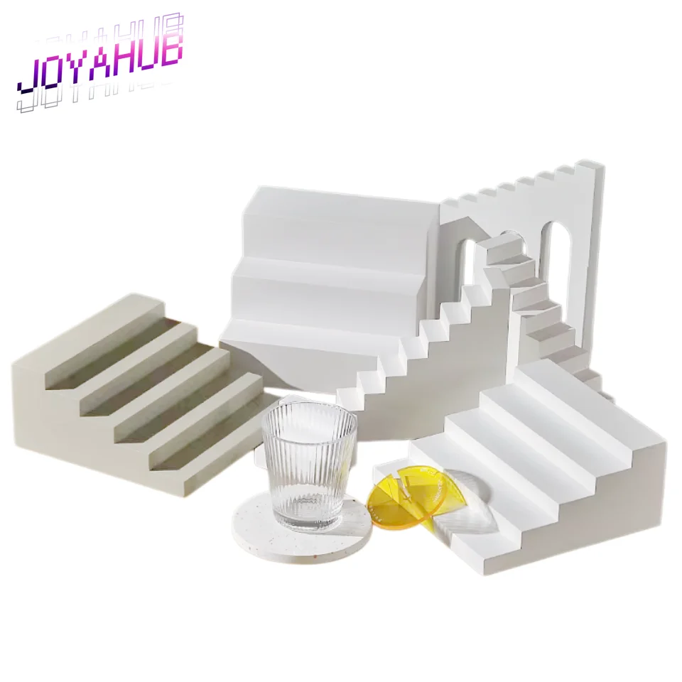 

Подставка для демонстрации украшений (колье, браслетов) в виде маленькой лестницы с индивидуальным логотипом и фотопринтом, креативный декор для создания сцен и фонов