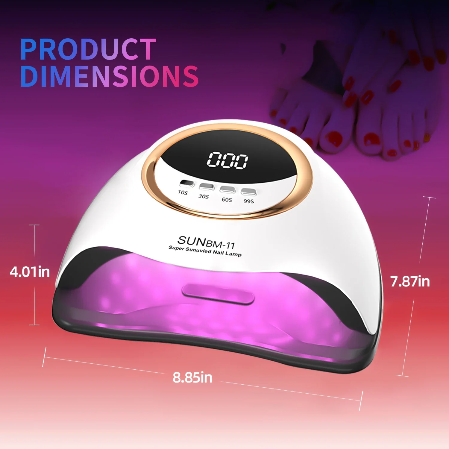 Professionele 66 LEDs UV Gel LED Droger Licht Nagellamp voor Nagels Manicure Gel Polish Nail Art Accessoires Curing Gel Teennagels