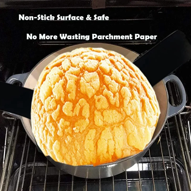 Baking Mat for Dutch Oven Bread Baking, Non-Stick Bread Sling, Long Handle for Easier Transfer Of Sourdough ,2PCS
