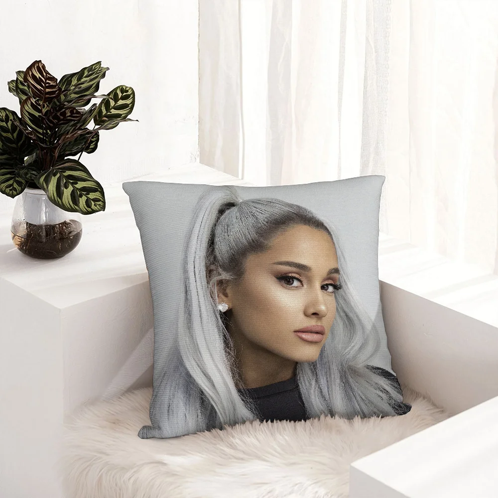 A-Ariana Grands Pillow Case Plush Fabric Soft  Pillowcase Double Sided Print  Sofa Cushion Cover Throw Pillow Cover