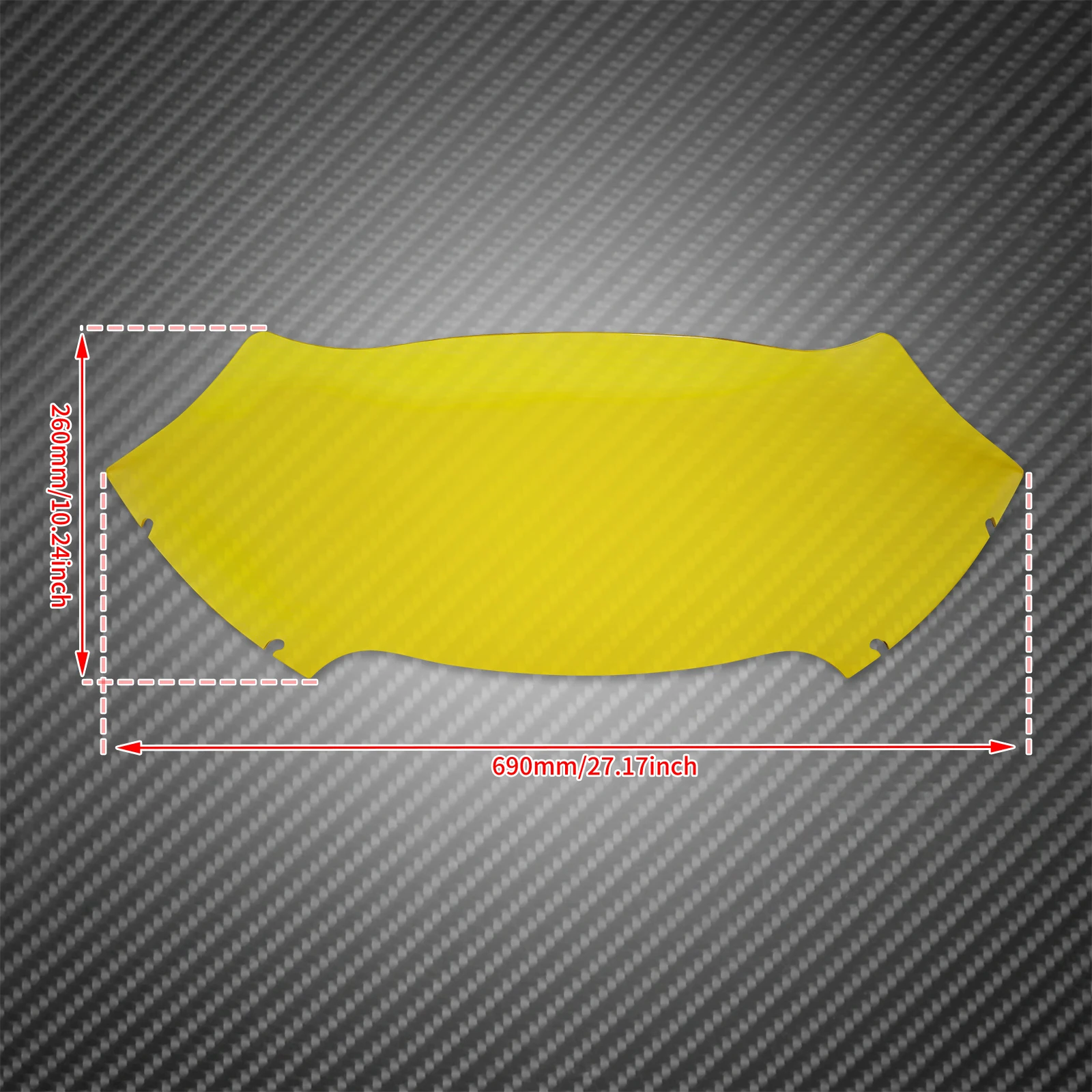 Motorcycle 9 Inch Windshield Front Fairing Wind Windscreen Deflector Cover Plastic For Harley Touring Road Glide 2015-2023 view 5