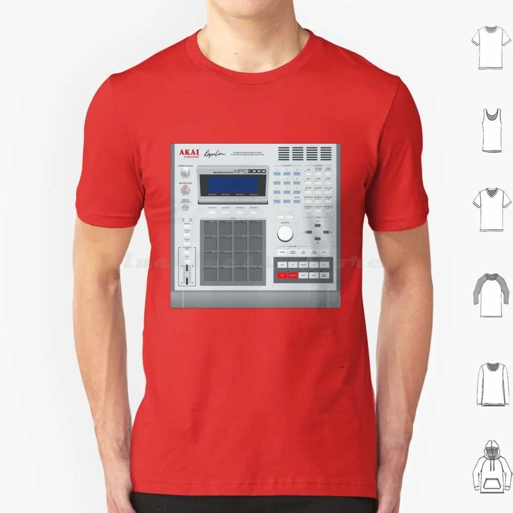 Akai Mpc 3000 T Shirt Cotton Men Women DIY Print Akai Mpc Midi Sampler Samples Sequencer Drums Ableton Maschine Logic Edm Hip