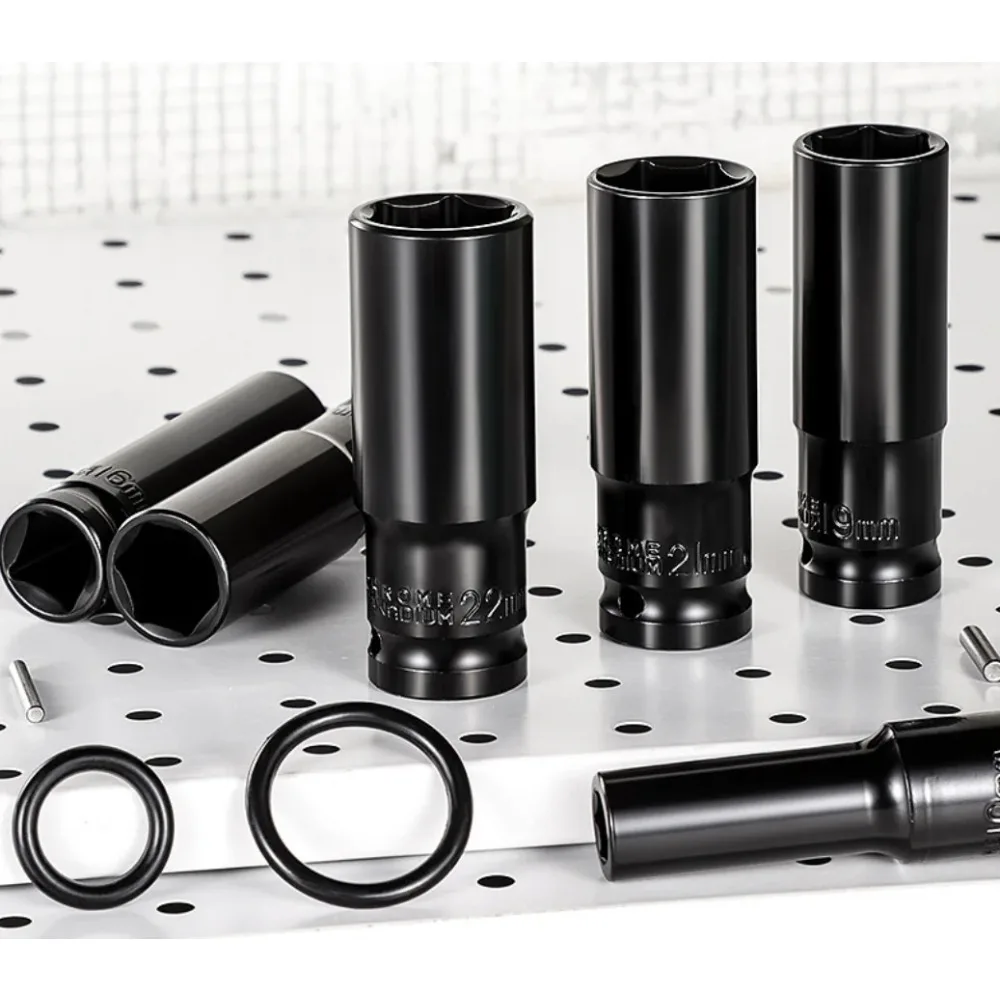 Universal Drive Metric Impact Socket Set Deep Wrench Air Pneumatic Repair Tools Hand Tools Collection for Mechanics view 5