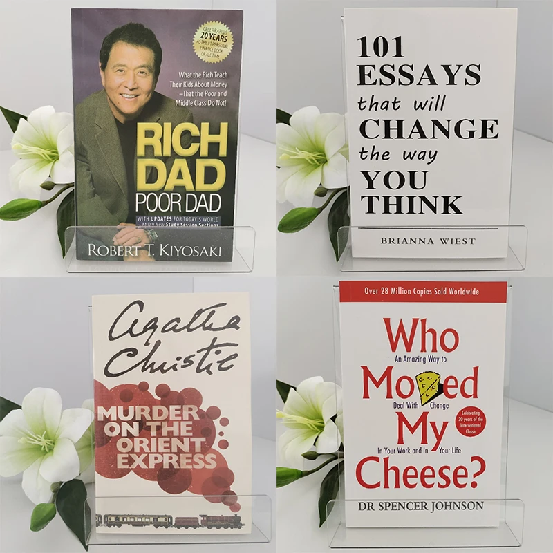 101 Essays, die den Weg, wie Sie denken, verändern werden. Rich Dad Poor Dad, Murder on the Orient Express, Who Moved My Cheese, englische Bücher