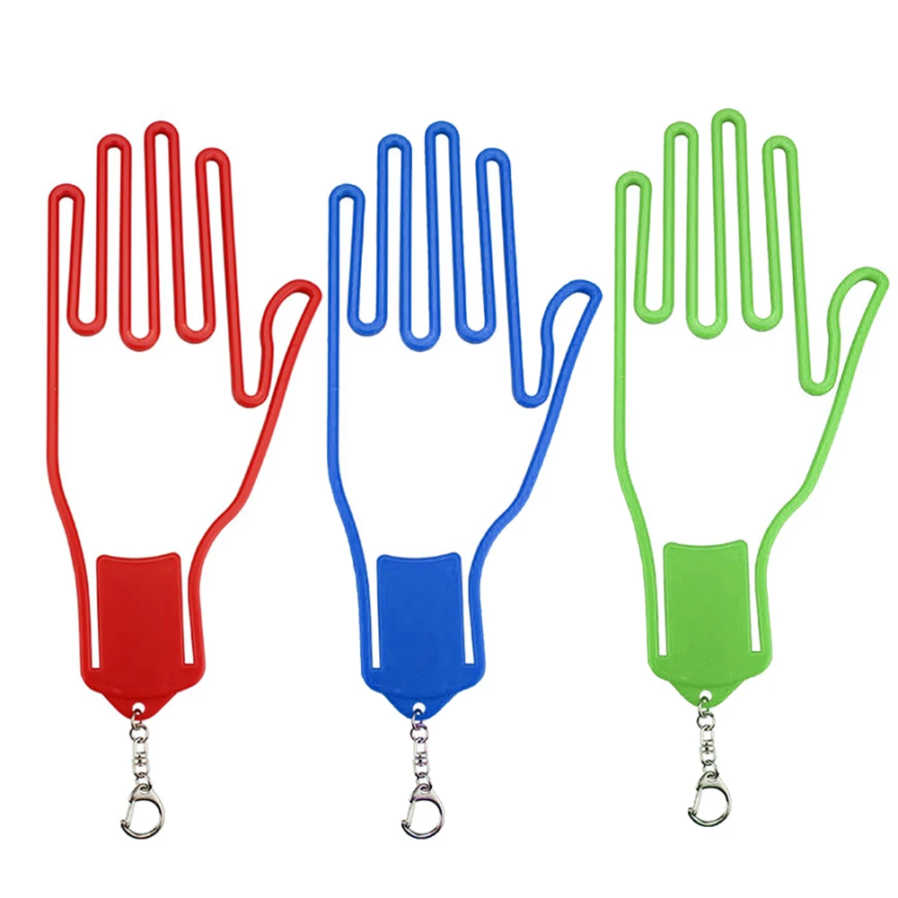 1pc Golf Gloves Stretcher Holder Keeper Hanger Gloves Support Frame Holder Rack Dryer Shaper Accessories Plastic with Metal Buck