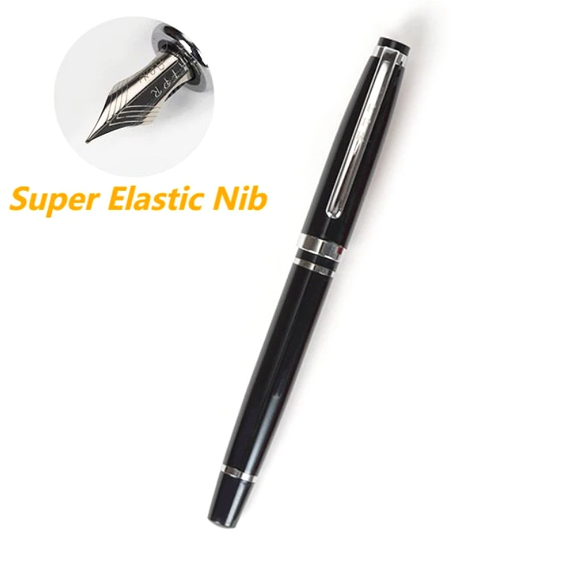 Importé des États-Unis, le nouveau stylo-plume FPR Ambassador avec une plume super flexible, encre argentée et en acier inoxydable