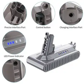 適用於DysonV10吸塵器的6000mAh 25.2V V10電池,相容於DysonSV12 Animal和V10 Absolute等型號。 10 最佳銷售 26650a - №10