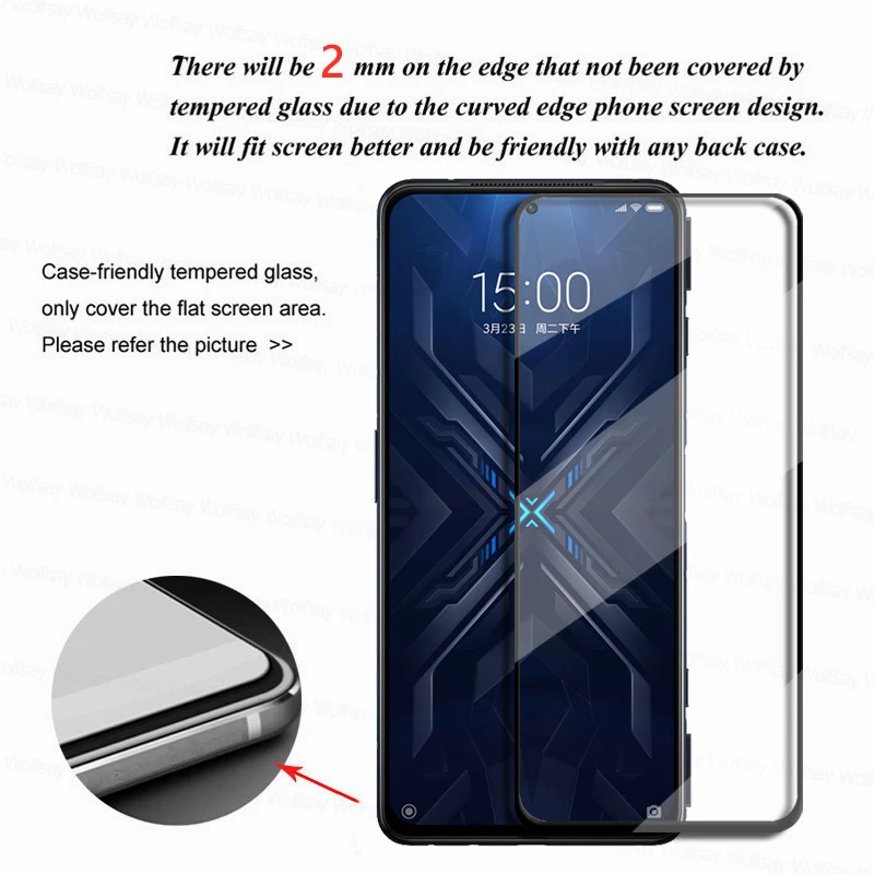 For Xiaomi Black Shark 4 Pro Glass Screen Protector Black Shark 4S 4 Pro Tempered Glass Protective Phone Film Black Shark 4 Pro