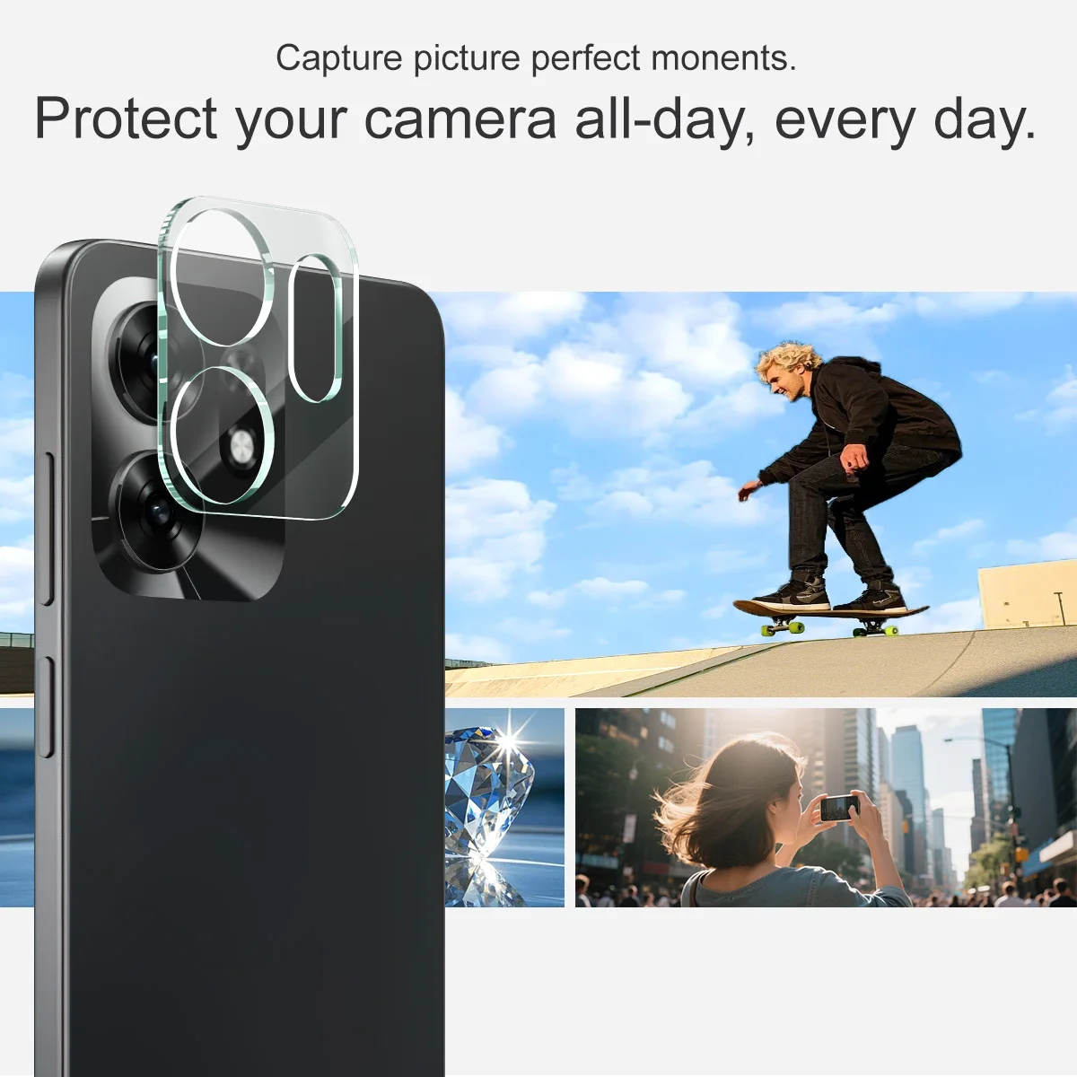 1-3 pieces of camera tempered glass protective film suitable for Honor X6d 5G rear lens protector view 4