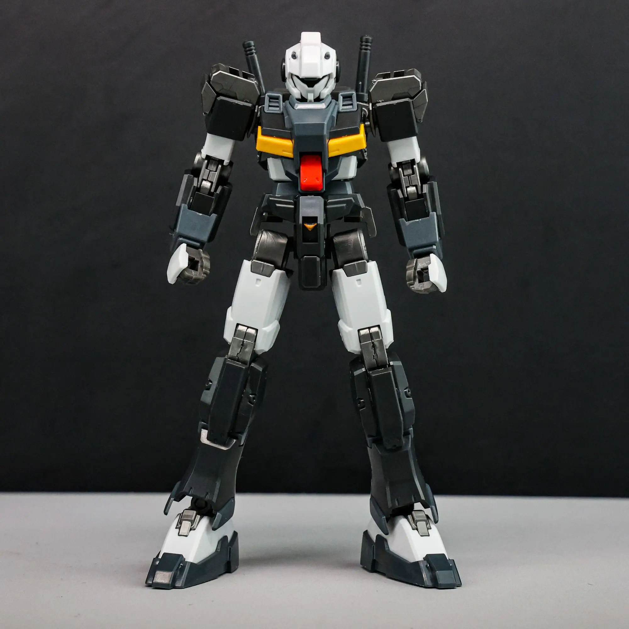 ZHANMO HG 1/144 RX-81ST القياسية درع أسود الجمعية عمل نموذج لجسم عدة لعبة بلاستيكية لهواة الجمعين والهواة