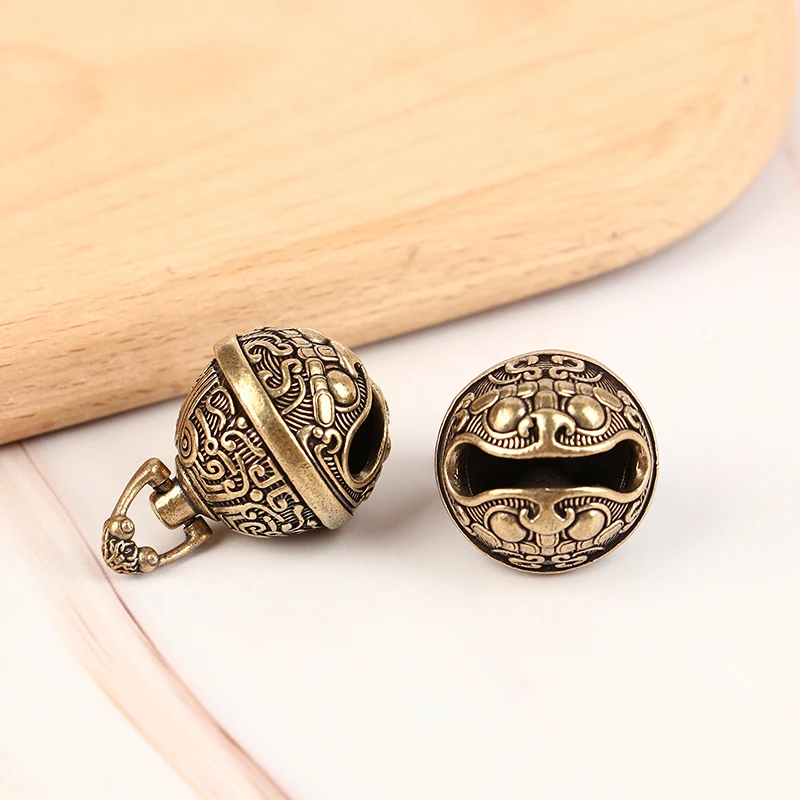 Lucky Brass Handicraft Die Casting Drop Bell Key Car Button Wind Bell Sect Bronze Bell Creative Gift