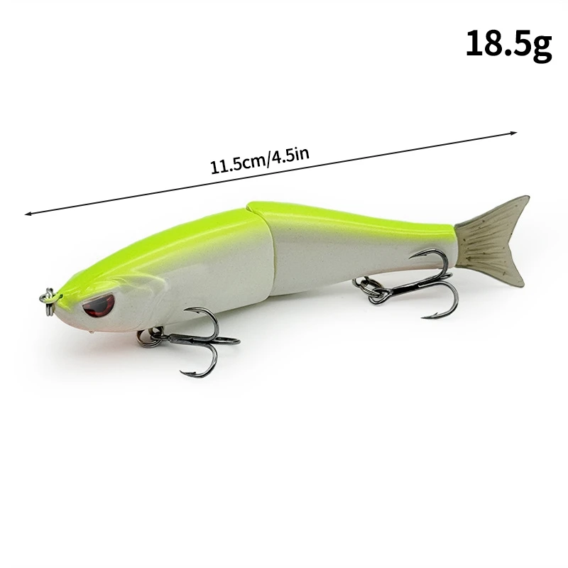 best multi fish lure TRUSCEND 6 Segmented Fishing - B (3.9in/10cm) vivid looking Smaky Fishing Lures for Bass