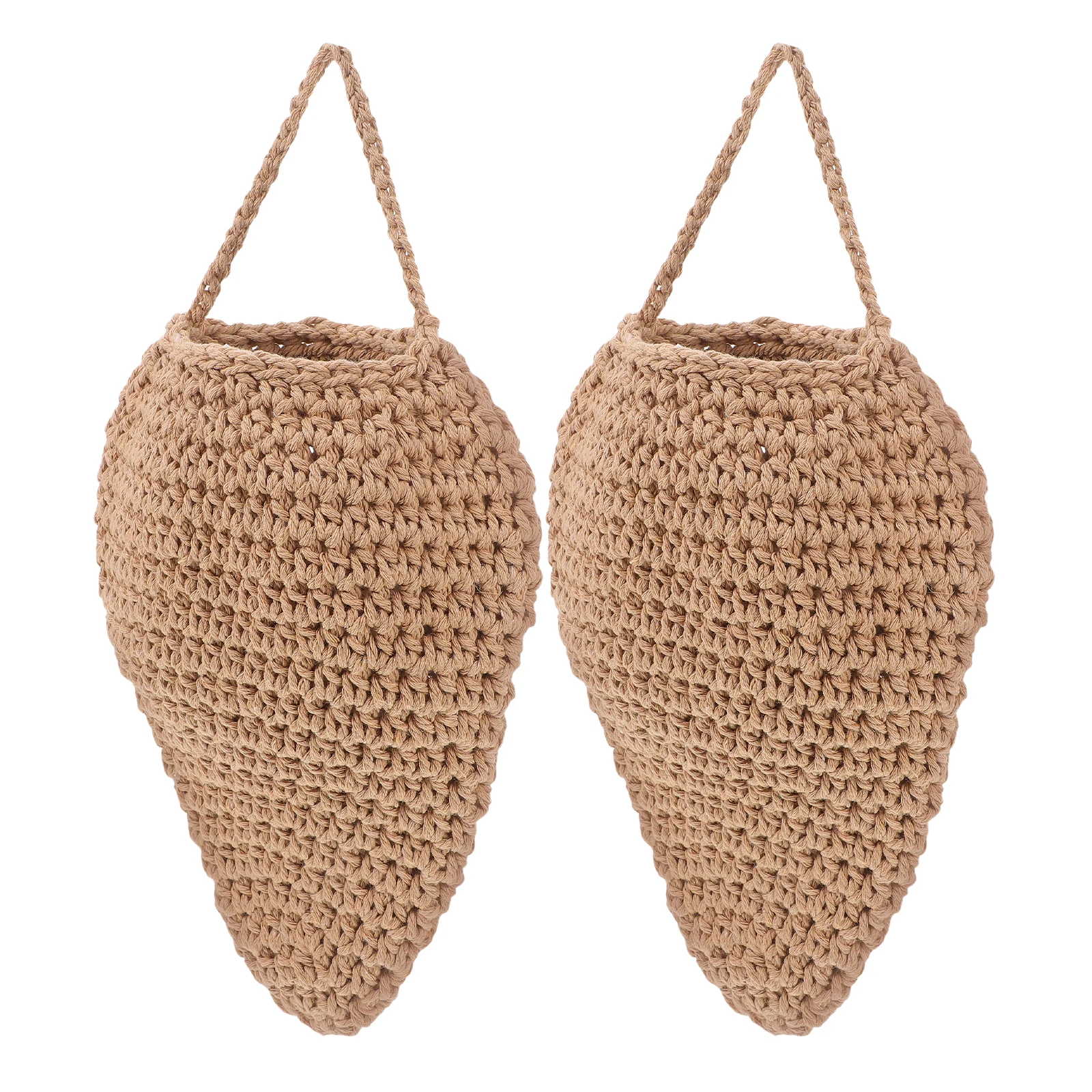 

2pcs Honeycomb Net Bag Bait Hanging Fruit Bags Cotton Rope Storage Weather Resistant Bee Control Garden Patio