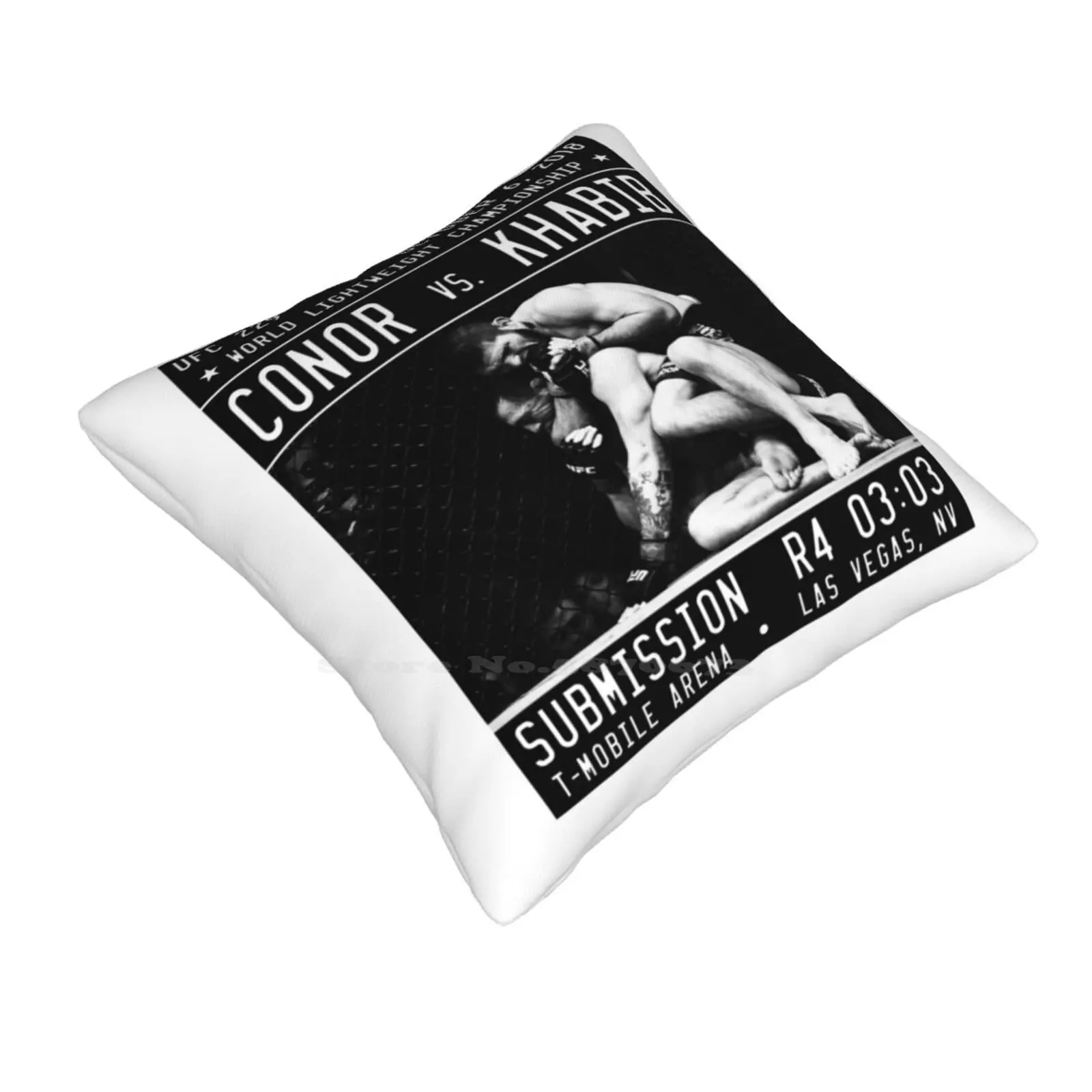 The Choke Funny Cute Decor Square Pillowcase Conor Vs Khabib 229 Nurmagomedov Las Vegas Nevada Ultimate Fighting Lightweight